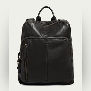 Black Leather Backpack
